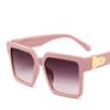 Ins Candy Color Hip Hop Trend Sunglasses Fashion Simple Comfortable Net Red Sunglasses Retro Square Large Frame Glasses EMA