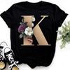 Summer Women's Fashionable Simple Floral Letter Printed Pure Cotton Short Sleeved Women's T-Shirts Women’s