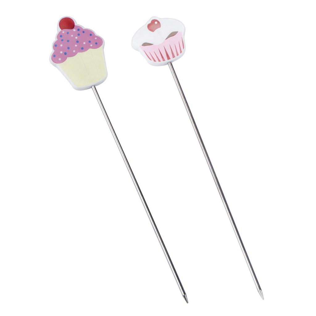 Cake Tester Probe Skewer Pin Needle Home Bakery Muffin Bread Reusable Long Metal Baking Pick Sticks Tool Kitchen Home