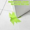 Green Maple Leaf Door Stopper Wedge 3D Printed Simulation Leaf Model Windproof Anti-collision Carpet Tile Concrete Wooden Floor Decorative Doorstop