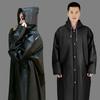 Women,Men,Waterproof Jacket Thick PVC Raincoat Rain Coat Hooded Poncho Rainwear