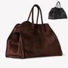 Soft Suede Satchels Bags For Women, Fashion Vintage Top Handle Tote Bags,Large Capacity Casual Bag