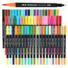 12/24/36/48/120pcs Double Ended Art Marker Pens Set, Suitable for Artist Fine & Brush Coloring Markers, Random Colors