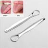 1PC Tongue Scraper Stainless Steel Oral Tongue Cleaner Medical Mouth Brush Reusable