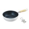 Frying Deep IH Diamond Coated Fluororesin Original Tag Included J-kitchens Pan, 22cm, Compatible, Gas, Processing,