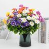 2-10PCS Simulation Flower Plastic Chrysanthemum Simulation Daisy Outdoor Artificial Flower Outdoor Home Decoration Ornament