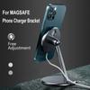 Desktop Aluminum Alloy Adjustable Wireless Charger Phone Holder for MagSafe Stand