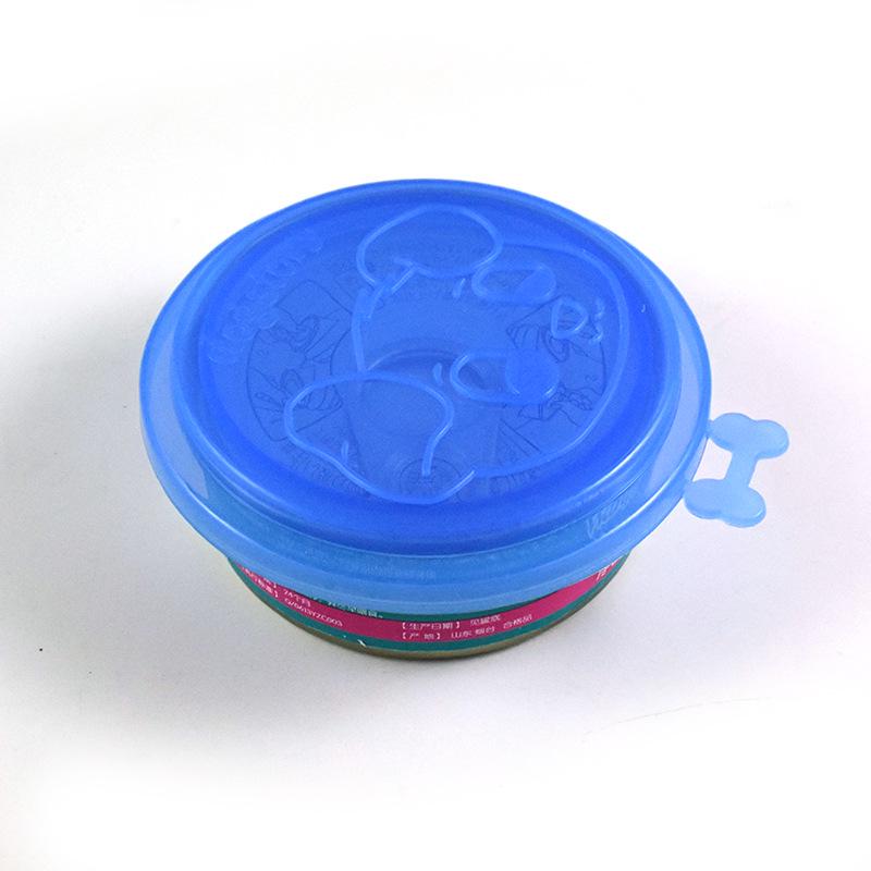 "Three-in-One Self-Sealing Pet Food Lid for Dog and Cat Bowls"