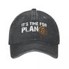 Denim It's Time For Plan B Bitcoin BTC Crypto Currency Baseball Caps Dad Cowboy Hats Blockchain Geek Cap Hats