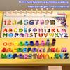 3 In 1 Children Wooden Magnetic Color and Number Maze Learning Education Toys Matching Shape Montessori Educational Toys