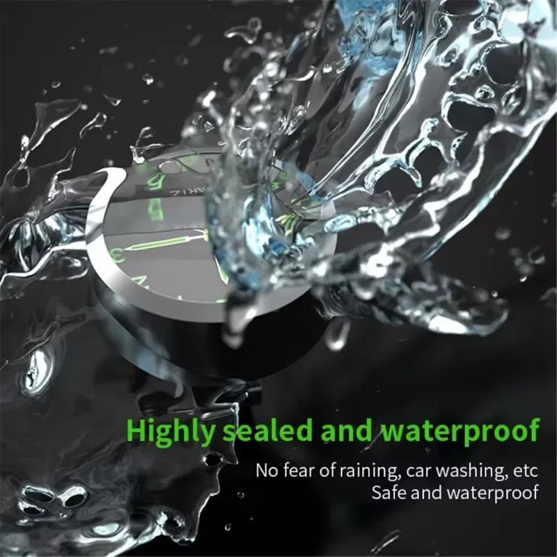 Motorcycle Handlebar Clock Dial Clock Durable Waterproof Stainless Steel Motorcycle Bike Handlebar Mount Quartz Clock Watch