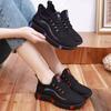 New Casual Fly-Knit Sneakers Women's Mesh Breathable Soft Bottom Running Shoes Trendy Wild Mom Shoes