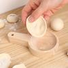 1Pc Manual Round Wood Dumpling Skin Maker Ball RollingReusable Dumpling Ravioli Maker Tool for Kitchen