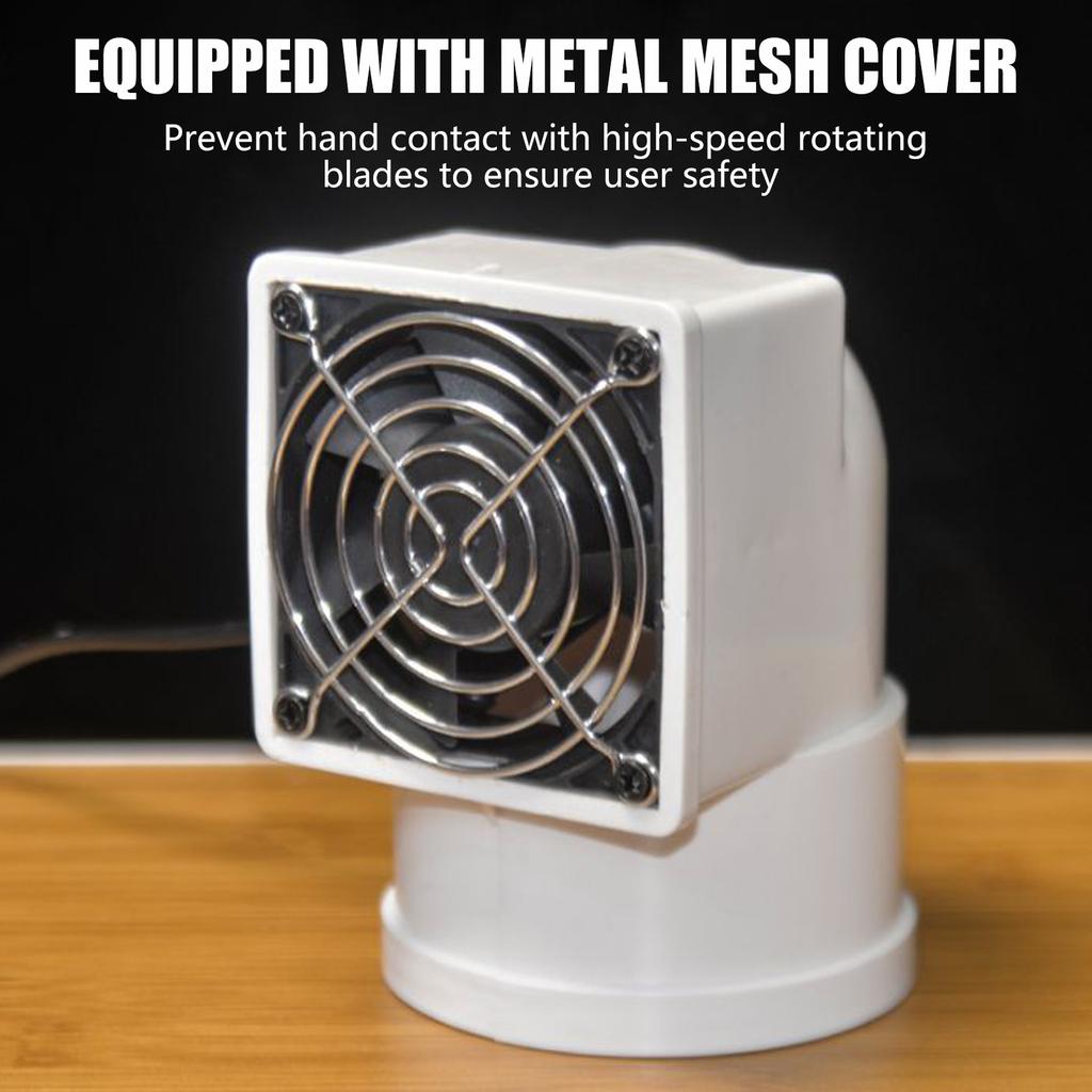 Efficient 12V Duct Ventilation Fan Small Mixing Flow Pipe Fan 50mm/63mm/75mm For Kitchen Bathroom Indoor Air Extraction