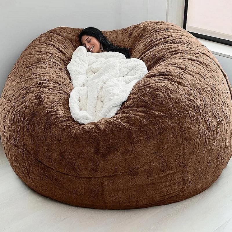 Lazy Sofa Bean Bag Faux Fur Bean Bag Bean Couch Bean Bag Chair Bean Bag Chair with Filling Giant Bean Bag Bean Bag Bean Bag