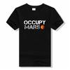 Футболка унисекс «Исследователи космоса Occupy Mars» с модным рисунком унисекс, летняя хлопковая футболка с короткими рукавами в стиле Харадзюку, унисекс футболка, свободные футболки с буквами