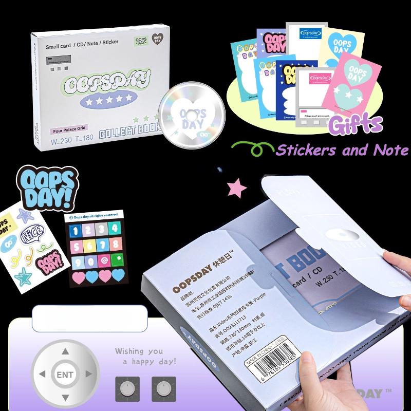 Новое поступление Винтажный DVD фотоальбом большой вместимости Книга для коллекции 3 дюйма K-pop Idol фотокарты биндер Блестящий держатель для карт Оптом