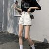 Summer Rolled Denim Shorts Tide Women's High-waisted Loose A Word Super Shorts