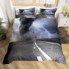 Thunder and Lightning Duvet Cover Set Cloud Natural Disaster Landscape Bedding Set for Kid Teen Adult Polyester Comforter Cover