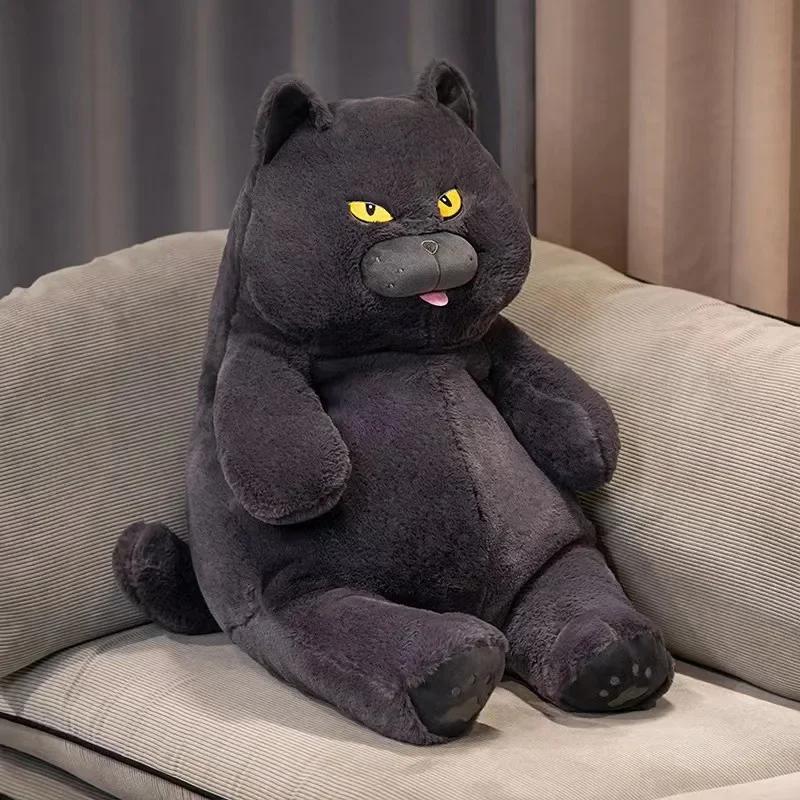 Pet Cat Doll Cute Imitation of British Short-hair Blue Cat Plush Toy Soft Plush Pillow Birthday Sleeping Girl Gift