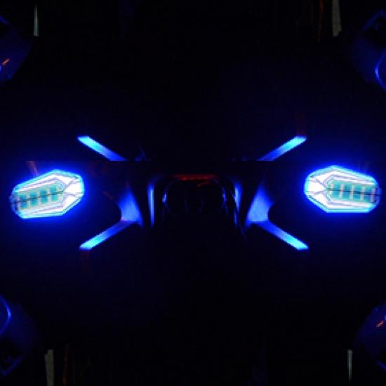 2PCS Motorcycle Turn Signals LED Flashing Lights Universal Waterproof Tail Light Blinkers Brake Stop Signal Lamp for