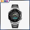 New Men Fashion Sports Watches Casual Waterproof Watch Multifunction Stainless Steel Dual Display Digital Wristwatches Male Clock 1370