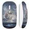 Wireless Mouse - MANIACASE - Moon Sea - WiFi USB Key - Compatible Mac and PC - White