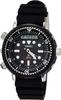 Seiko Watch SBEQ001 Prospex Diver Scuba Hybrid Watch with Alarm and Solar Black Water Resistant for Air Diving Men's Diver's Chronograph, Powered,