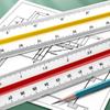 30cm Triangular Scale Ruler Technical Architect Ruler Multifunction Drawing Ruler Architect