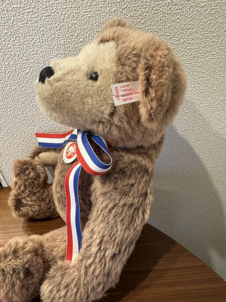 [USED] Steiff Berryman Teddy Bear, 35cm, Alpaca Mohair