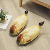 Creative Crucian Carp Plush Cotton Indoor Slippers - Warm Heel Design
