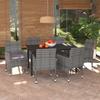 Day and Night - Day and Night Garden Dining Set 7 Pieces and Gray Synthetic Rattan Cushions