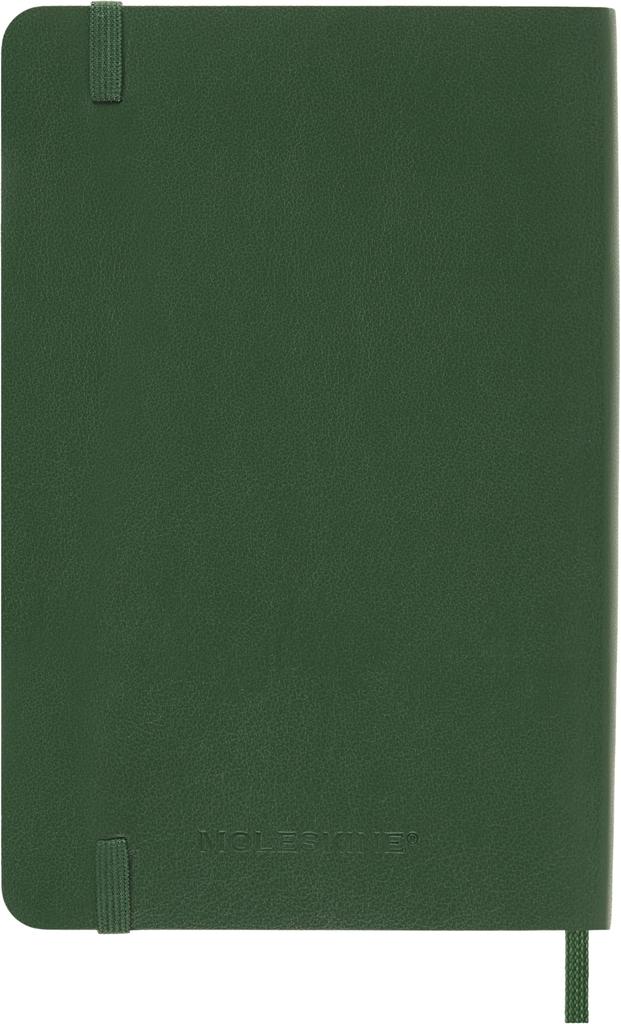 Moleskine Planner Starting In 1 Page Per 12 Daily Pocket Size Wide X 14cm Soft Myrtle DSK1512DC2Y25 2025, January, Day, Months, Diary, (9cm Long),