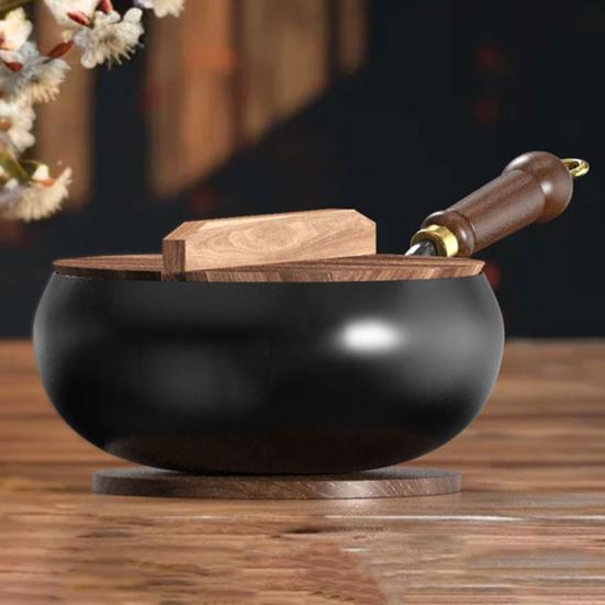 Traditional Wok Pot Hand-Forged Cast Iron Pot Big Belly Frying Pan for Stir-Fry Soup Unique Iron Kitchenware