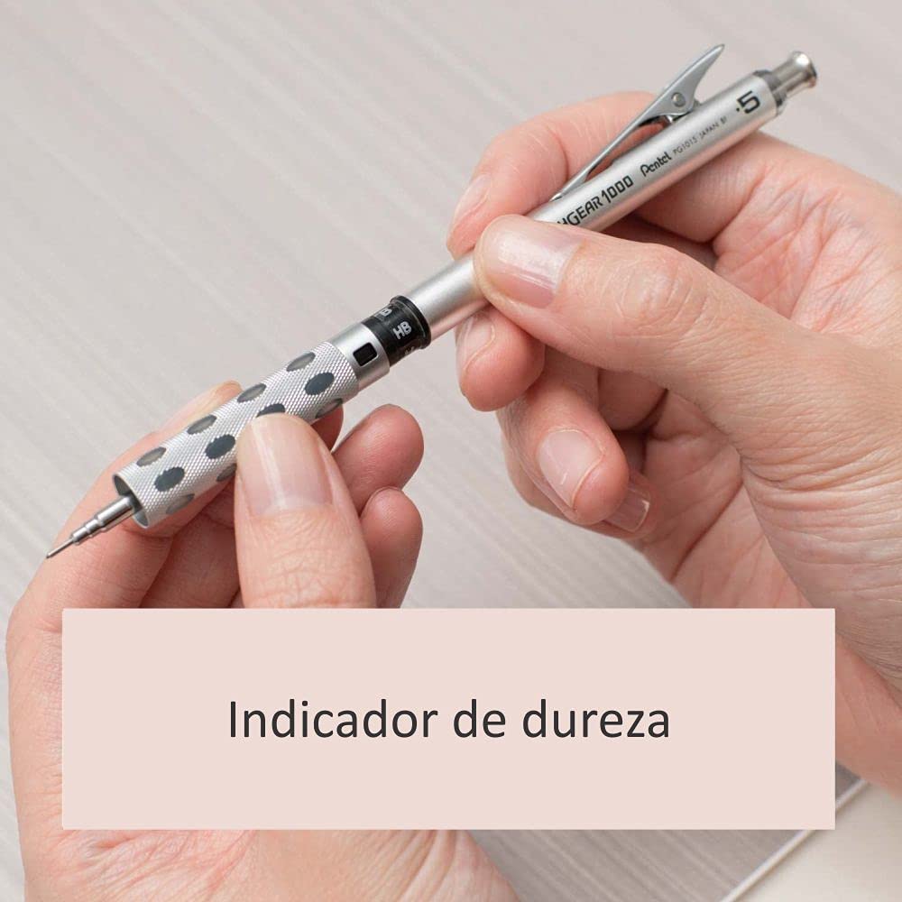 Pentel Mechanical Pencil Graph Gear 1000 PG1015 Silver 0.5mm