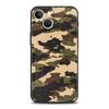 Colour Camouflage Black Camo Silicone Phone Case For iPhone 11 12 13 15 14 Pro Max X XR XS 7 8 Plus SE 2020 Luxury Black Cover