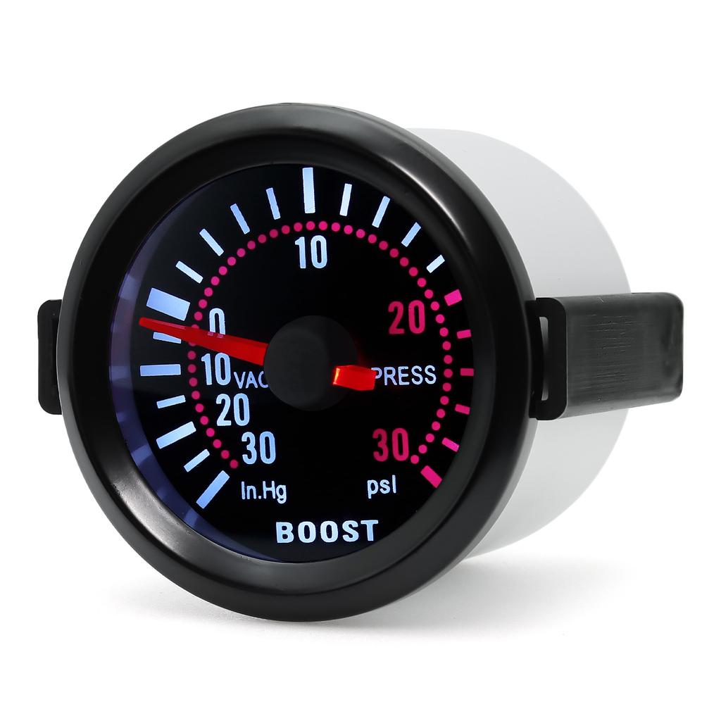 52mm Car Gauge Smoke Len Tachometer RPM Turbo Boost Gauge Bar PSI Vacuum Water Temp Meter Oil Pressure Gauge For 12V Gasoline