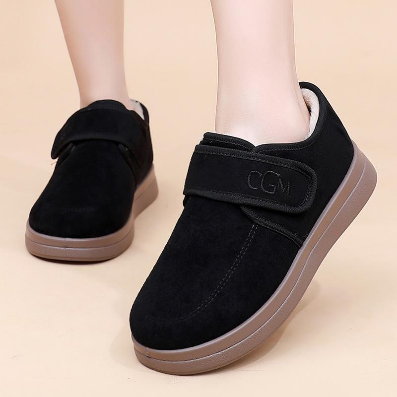 Shoes Women's Winter New Snow Boots Fleece Thickened Warm Women's Cotton Boots Casual and Comfortable Mother Shoes Versatile Women's Shoes