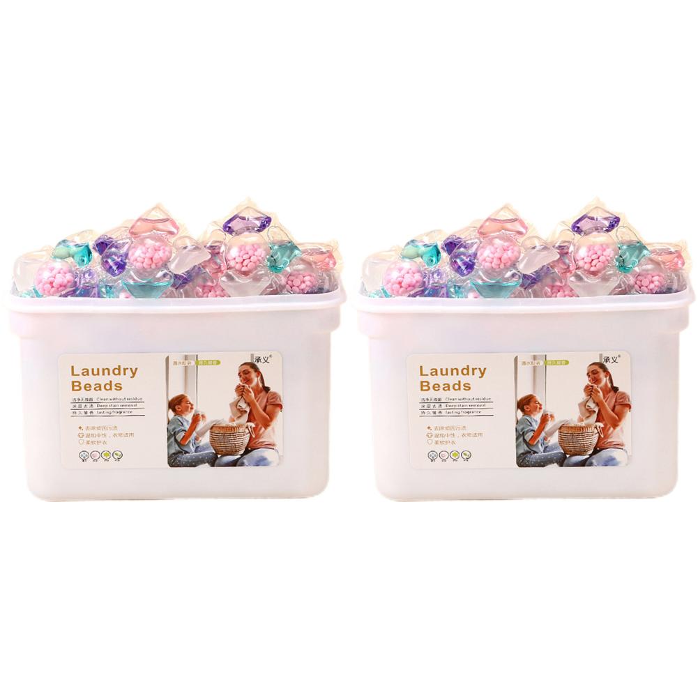 50/100Pcs Laundry Detergent Soap Box 5 In 1 Multi-purpose Strong Detergent Laundry Aroma Liquid Capsule Ball for Home Dormitory