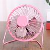 Mini Fan Silent Strong Wind USB Charging Metal Wrought Iron Student Desk Electric Fan for Office
