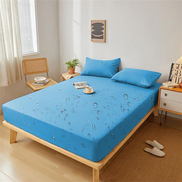 Elastic Band Fitted Bed Sheet Waterproof Bed Mattress Protector Pad Bed Double Couple Bedspread Multi Size Bed Sheet
