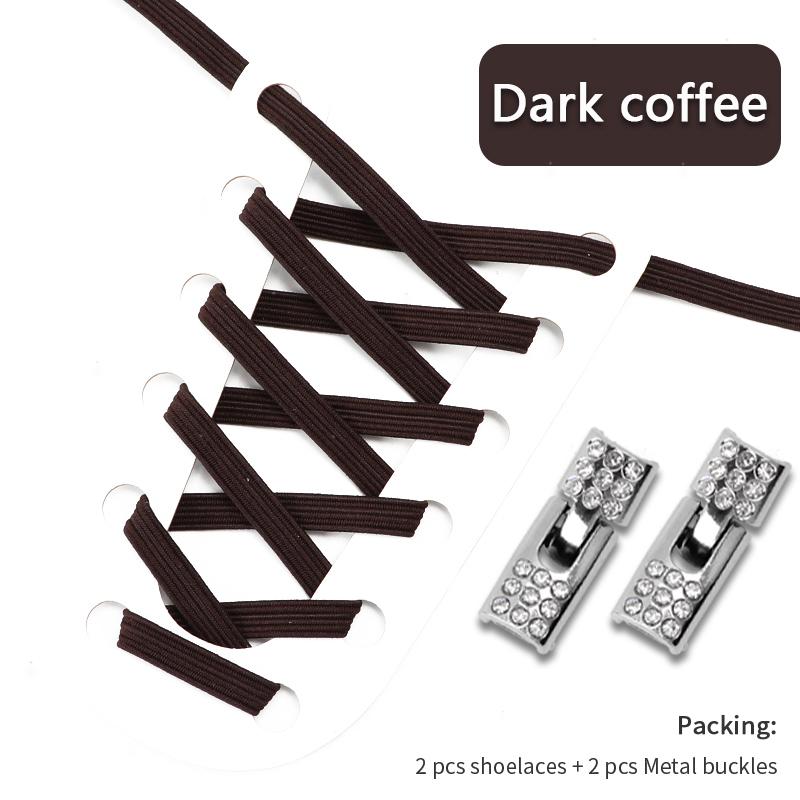 4Pcs Elastic Laces Sneakers Kids Adult No Tie Shoelace Cross Lock Shoelaces Without Ties 8MM Width Rubber Bands Shoes Accessorie NO.8