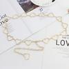 Women Fashion Classic Waist Chain Love Heart Hollow Girdle Hip Hop Style Waistband