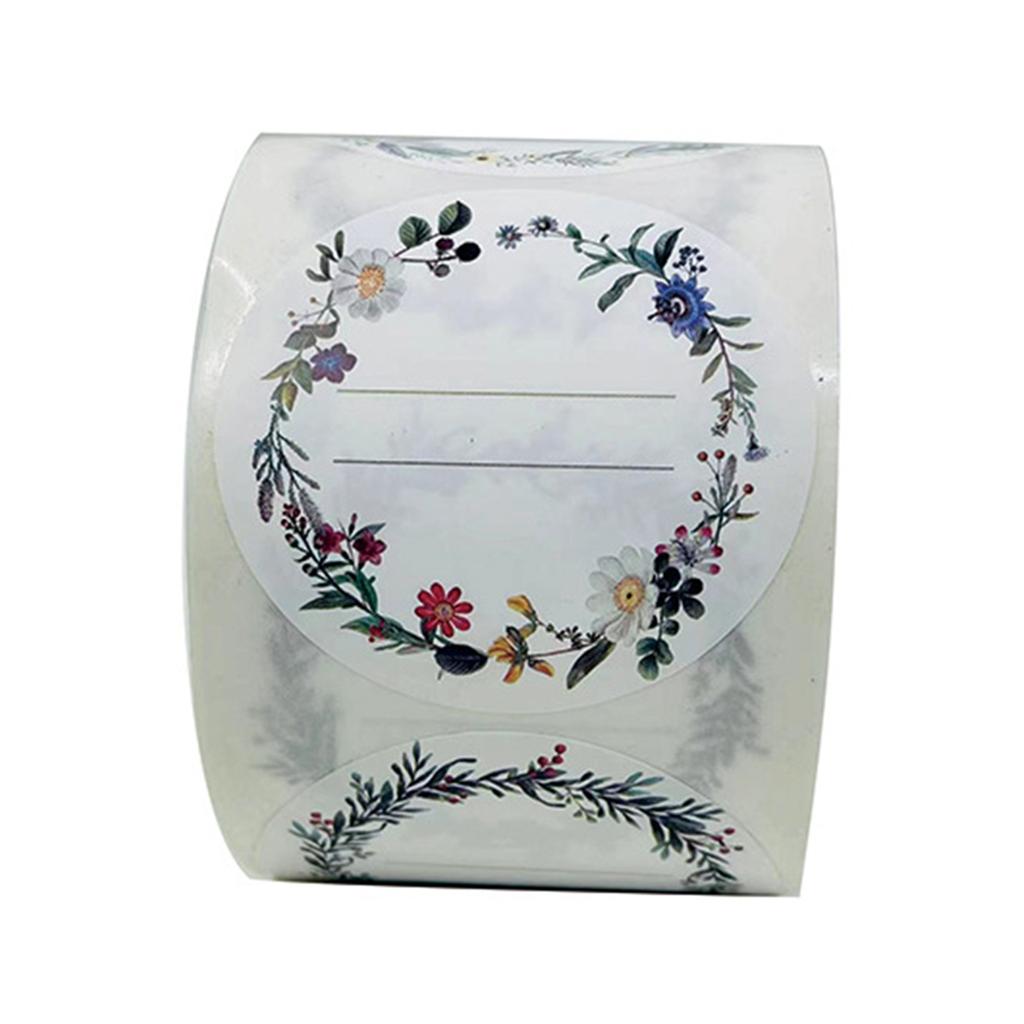Self-Adhesive Labels 5cm Round Stickers Canning Labels Jar Labels Food Labels Cosmetics Labels Writeable Label for Craft