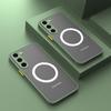 Matte Magnetic Case For Samsung Galaxy S24 S23 S22 S21 S20 Ultra Plus FE A14 A24 A54 A53 A52 A34 4G 5G Cover Frosted Wireless Charge Cover
