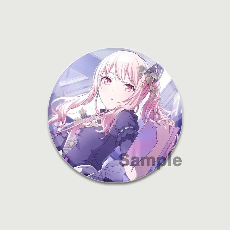 32/44/58mm Cute Project SEKAI Anime Pins Akiyama Mizuki Tinplate Badge DIY Custom Cartoon Girl Brooch Pin for Hat Bag Fans Collection Gifts