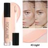 FOCALLURE Waterproof Face Concealer Full Coverage Long-lasting Moisturizing Liquid Foundation Makeup Cosmetic 7 Colors, 1 Piece