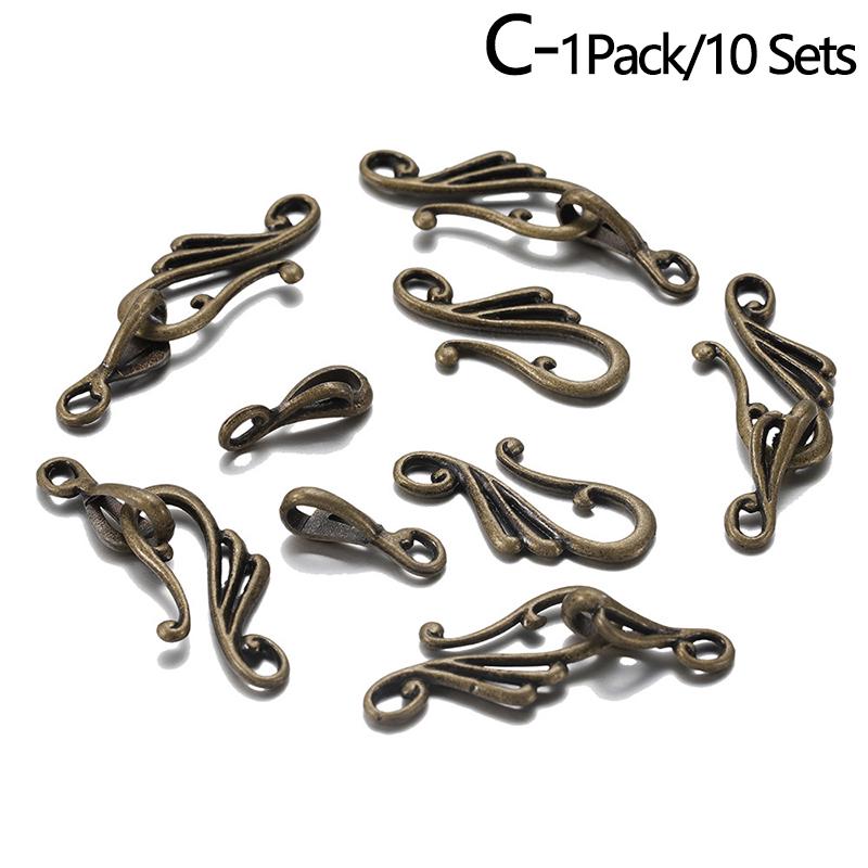 10Set Jewelry Finding Musical Note Shape Clasps Connector For Necklace Bracelet Making Supplies