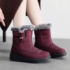 Fashion Platform Waterproof Snow Boots Women 2024 Winter Thick Plush Ankle Boots Woman Non Slip Warm Cotton Padded Shoes Ladies