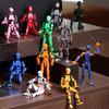 36987 Sets 3D Printed Robot Action Figure with Accessories Multi-jointed Movable Robot Model Articulated Dummy